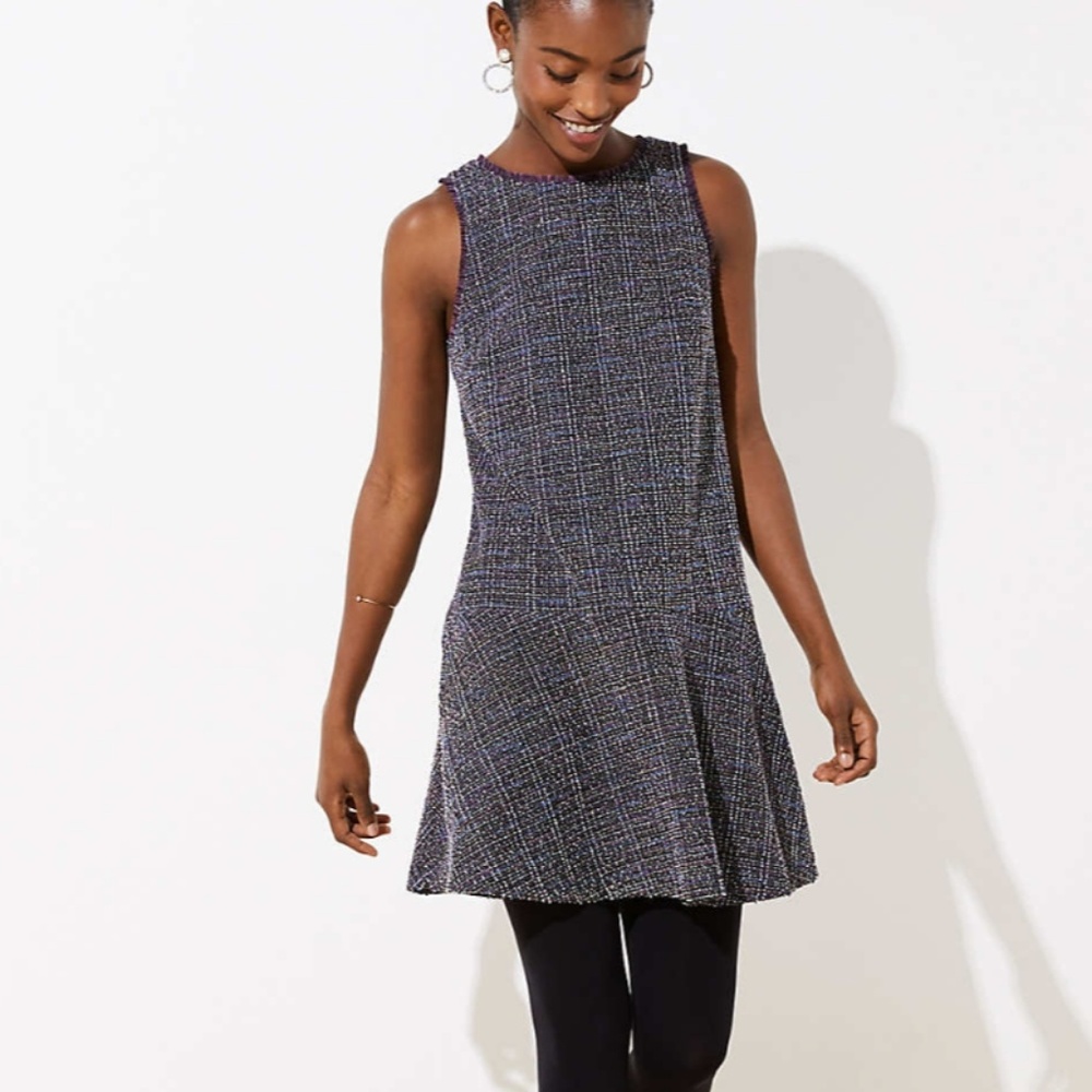 BNWT LOFT Flippy Tweed Dress
